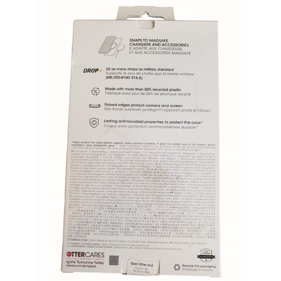 OtterBox iPhone 15 Pro (6.1" display Only) Symmetry Series Clear Case MagSafe - Picture 8 of 8